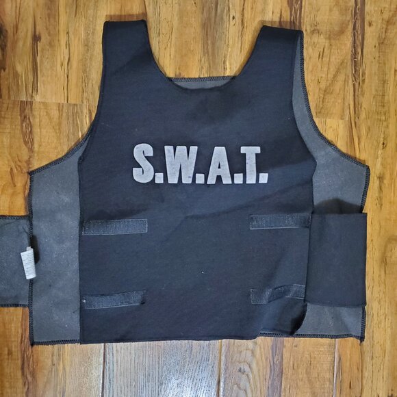 SWAT Officer Costume Vest and 2 Grenades Halloween - Picture 2 of 5
